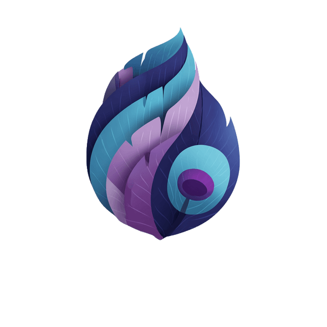 JunoVault Logo - Peacock Feather Shield